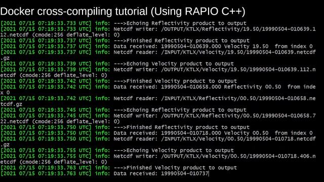 RAPIO Tutorial 4: General Cross Compiling with a Linux Docker смотреть онлайн