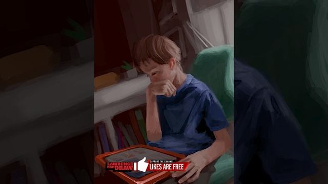 Playing on his iPad - [Daily Sketch Workout] - iPad Procreate - SHORT