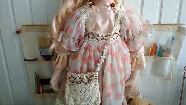 RESTORATION OF A LARGE PORCELAIN  DOLL  РЕСТАВРАЦИЯ БОЛЬШОЙ ФАРФОРОВОЙ КУКЛЫ