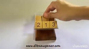 3D SUDOKU CUBE, a Sudoku wooden challenge by DILEMMA GAMES