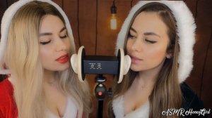 АСМР Двойной неразборчивый шепот | Рождественские мурашки 🎇🎄🎆