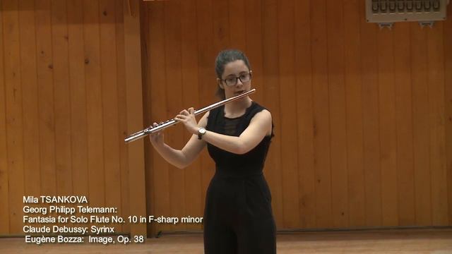 Mila Tsankova - G. P. Telemann - Fantasia for solo flute № 10 смотреть онлайн