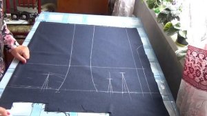 #360.Шьём юбку.2ч?раскрой двухшовной юбки со шлицей.