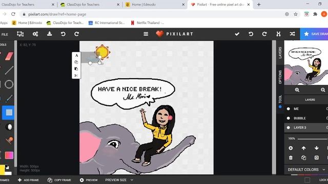 Pixel Drawing using Pixilart site (animated GIF) смотреть онлайн