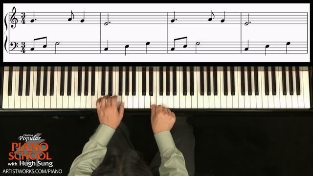 How to Play "Silent Night" on Piano - from Hugh Sung смотреть онлайн