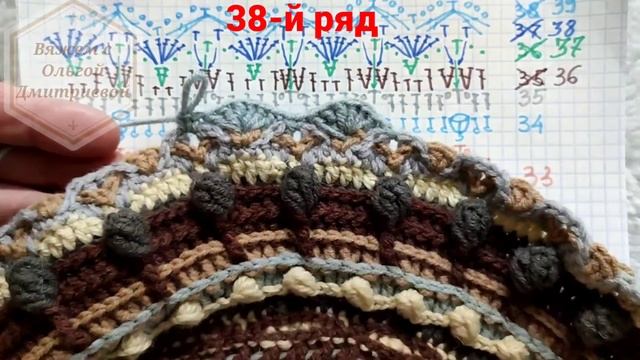 #вязание_крючком Вяжу крючком декоративный чехол для круглой подушки