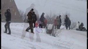 Видео о зиме, памятник п. Красина, г. Шахты