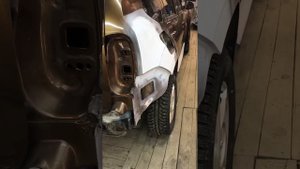 Renault Duster. Рихтовка и окрас заднего крыла, ремонт и локальный окрас бампера.