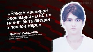 "Режим "военной экономики" в ЕС не может быть введен в полной мере" - Марина Панюжева