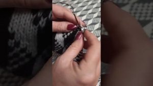 Аккуратная кромка в двухстороннем жаккарде