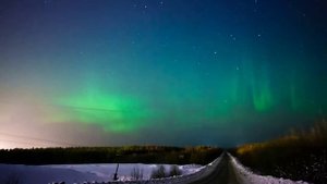 Северное сияние, Архангельск 18.02.2012