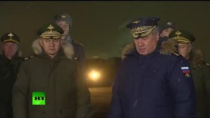 Встреча самолета с телом погибшего пилота Олега Пешкова с Су-24М
