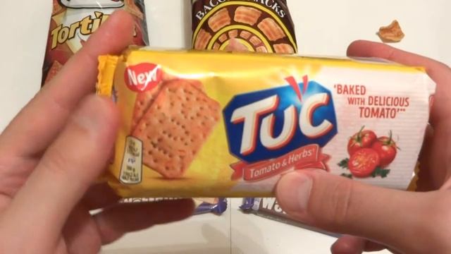 Chio Tortillas, Tuc Biscuits, Milka Waffelini, Bacon Snacks смотреть онлайн