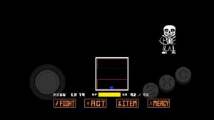 Санс Без Получение Урона На Телефоне(Undertale)