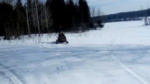 Снегоход с двигателем иж планета часть 2