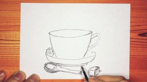 Как нарисовать чашку
