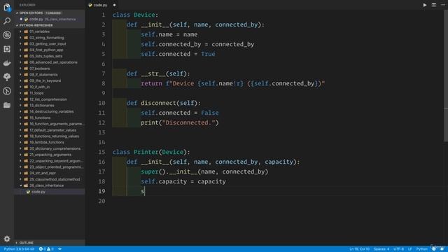 02 - A Full Python Refresher - 035 Class inheritance