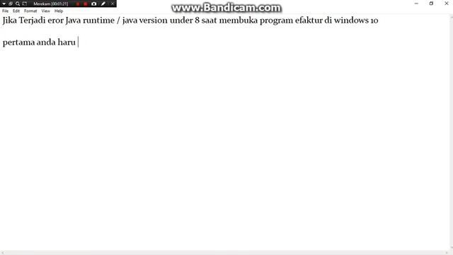 Efaktur error java pada windows - Java Runtime environment смотреть онлайн