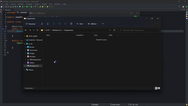 Create new JavaFX main class | Java 19 | Eclipse