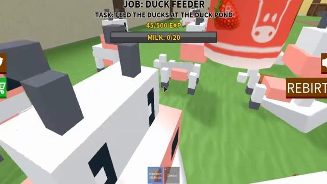 Веселый молочник Симулятор фермера мульт игра Farming Simulator Roblox Симулятор фермера