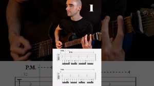BLEED 6 String Guitar Lesson with TAB and metronome - Meshuggah - Drop D