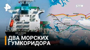 РФ открывает два морских гумкоридора для выхода иностранных судов / РЕН Новости
