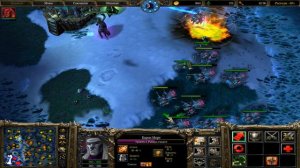 Warcraft III:The Frozen Throne, 2 на 6 нежить против легких орков (неудача)