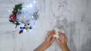 Быстрые новогодние гномики из ниток. Своими руками