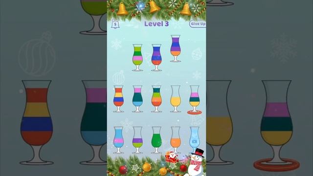 Cocktail Sort Puzzle Xmas