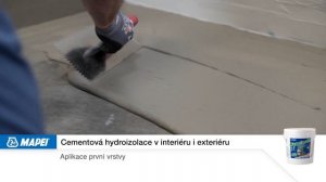 Hydroizolační cementová stěrka Mapelastic