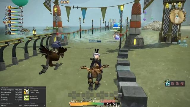 FFXIV Chocobo Racing: All R-160 courses
