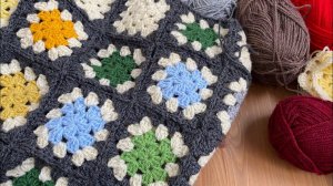 Мой вариант Temperature blanket. Температурный плед 2015 из бабушкиных квадратов