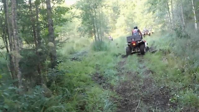 #Лужскиемедведи #покатушка в #Луге на #квадроцикле #yamaha #grizzly700