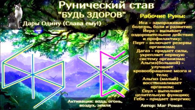Рунический Став  БУДЬ ЗДОРОВ  Автор Маг Роман#магия #руны #болезнь #лечениезаболеваний