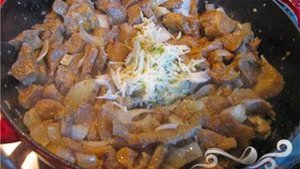 Тушеное вымя