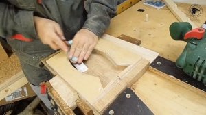 Разделочная доска - дуб, красное дерево | Как из доски сделать рыбу.