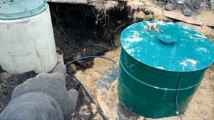 Монтаж станции Евролос Био 3+ в высокие грунтовые воды