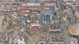 Сургутский район, пос. Солнечный,  с высоты птичьего полета.