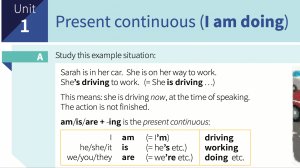 1. Present Continuous