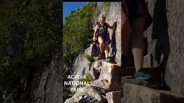 Precipice Trail is currently open in Acadia National Park and is a must do!