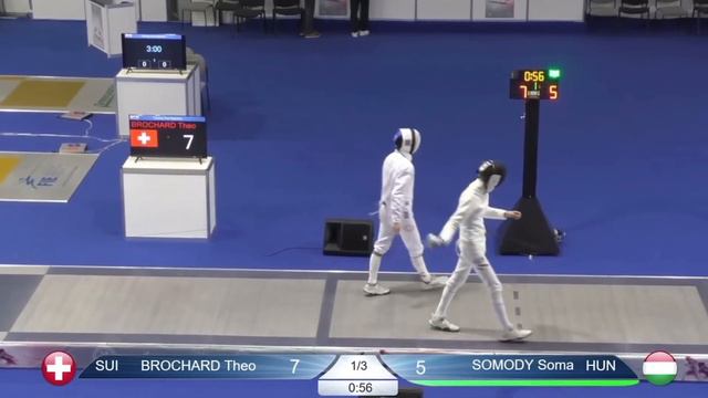 [SEMI FINAL] Theo Brochard🇨🇭v Soma SOMODY 🇭🇺 | Junior & Cadet Fencing World Championship 2023 смотреть онлайн