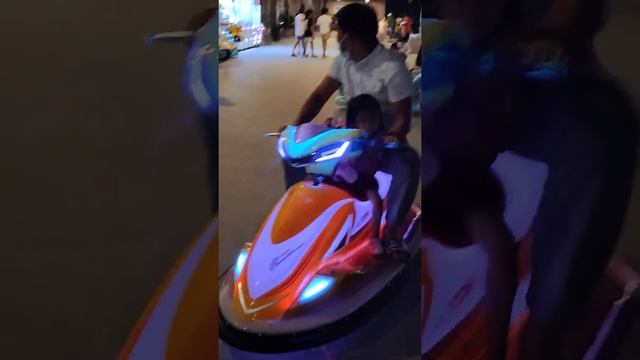 Abisha rides in Happy Go Shopping Mall roof top(3)