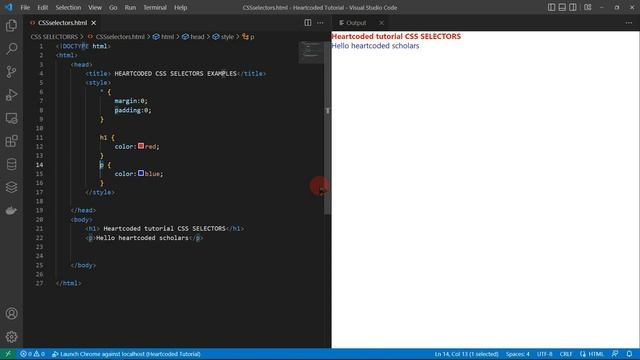 CSS SELECTOR (BASIC - ADVANCE HTML CSS JAVASCRIPT LESSON 13 PART1) -HEARTCODED - TAGALOG