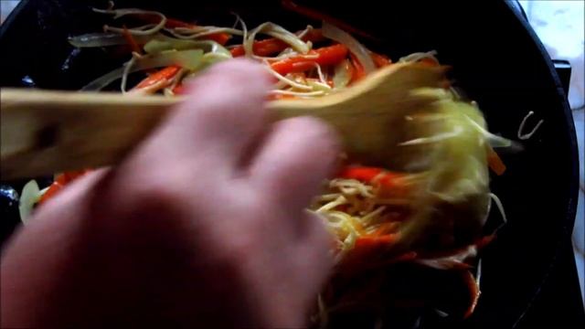 Вкуснейшая Бататная Фунчоза с овощами по корейски. Просто!