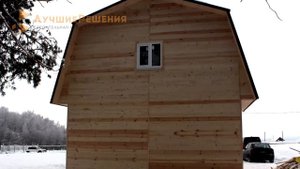 Обзор №28 Дачный дом 6х4м два этажа СК Лучшие Решения