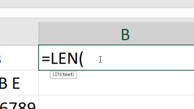 How to Use LEN Function in Excel