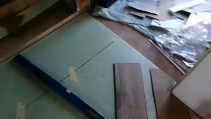 Укладка ламината одним контуром по диагонали