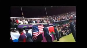 Знамение! Американский флаг упал на Олимпиаде 2012!