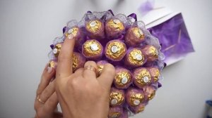 Букет из конфет ферреро роше своими руками  I DIY Ferrero Rocher Bouquet