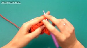 Вязание крючком. Узор "Чешуйки".